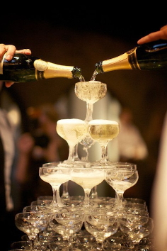 Champagne tower from Champagne Tower Hire.