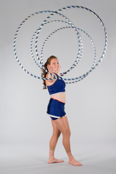 Lisa Truscott hula hooping
