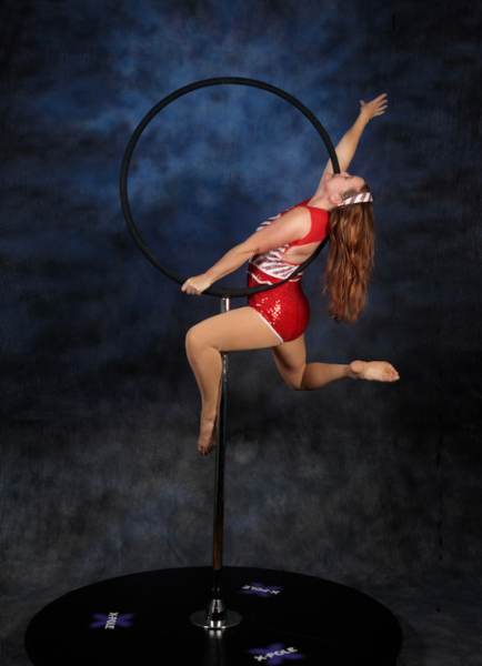 Lisa T on a Lollipop hoop | Photographer Glenn Balsam